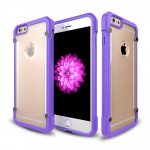 Wholesale iPhone 6S / iPhone 6 Clear Defense Hybrid Case (Purple)